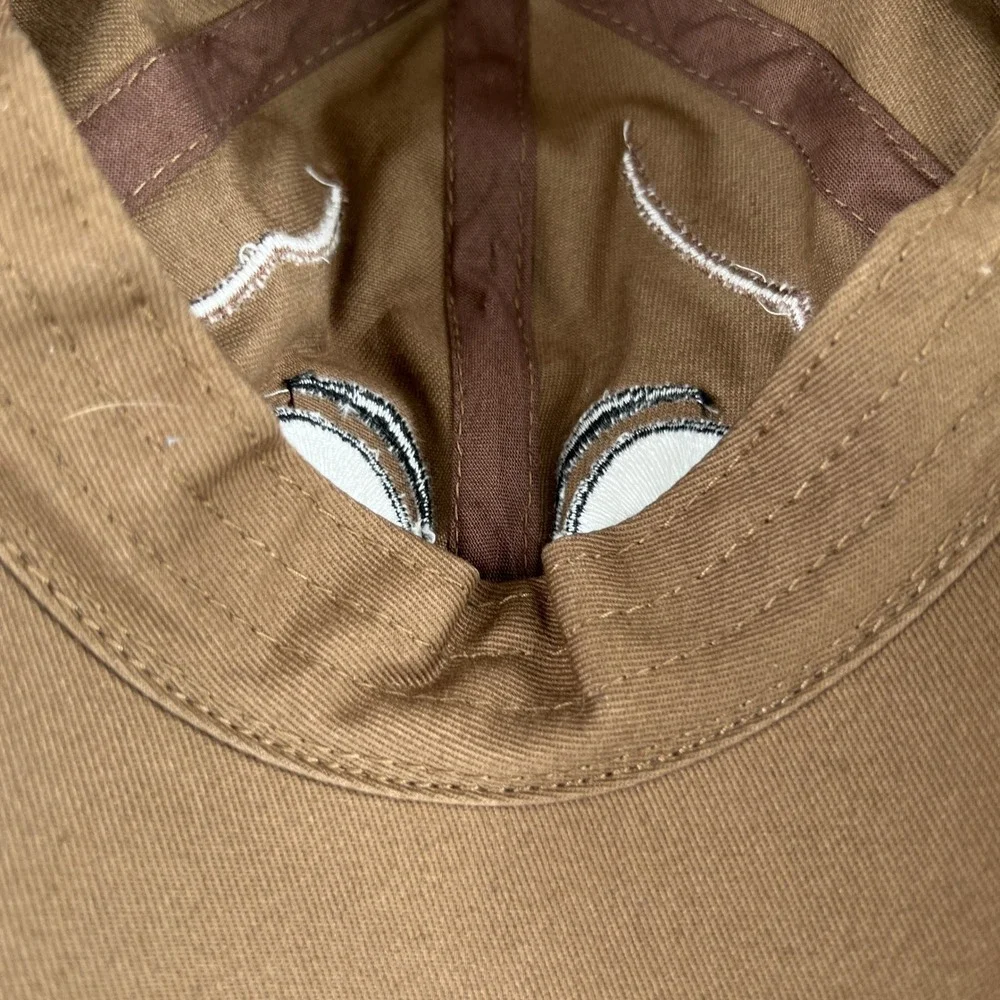 PBR Professional Bull Riders Youth Hat Brown Bull Character Western Rodeo Cap
